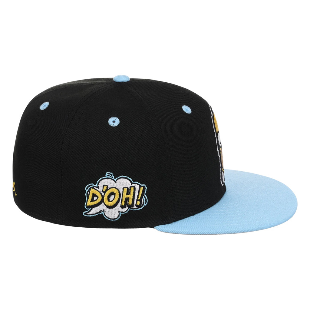 Lids Hat Drop The Simpsons Fitted Collection Merch Homer Snapback Hat Embroidered Brother Gifts - Kdjoy
