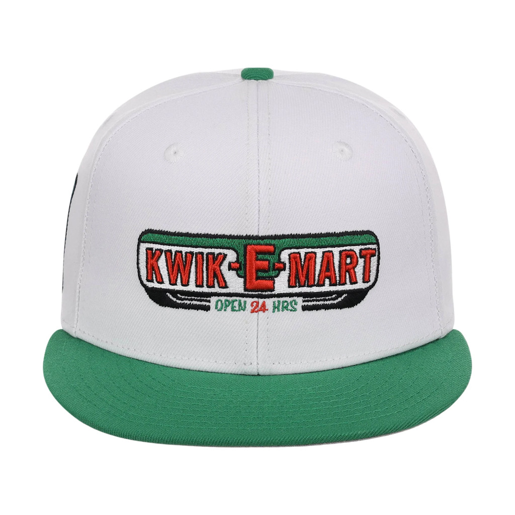 Lids Hat Drop The Simpsons Fitted Collection Merch Kwik E Mart Snapback Hat Embroidered Gifts - Kdjoy