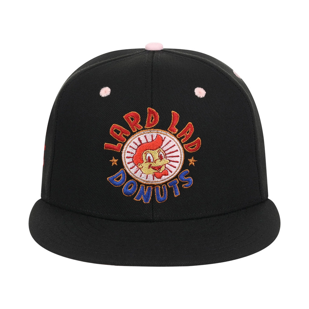 Lids Hat Drop The Simpsons Fitted Collection Merch Lard Lad Donuts Snapback Hat Embroidered - Kdjoy