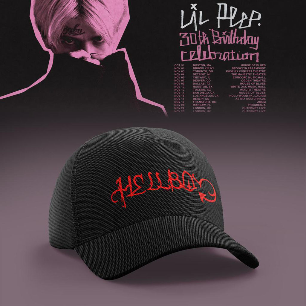 Lil Peep 30th Birthday Celebration 2026 Tour Hat Black Lil Peep Merch Gifts For Rapper Fans - Kdjoy Lil Peep 30th Birthday Celebration 2026 Tour Hat Black Lil Peep Merch Gifts For Rapper Fans - Kdjoy