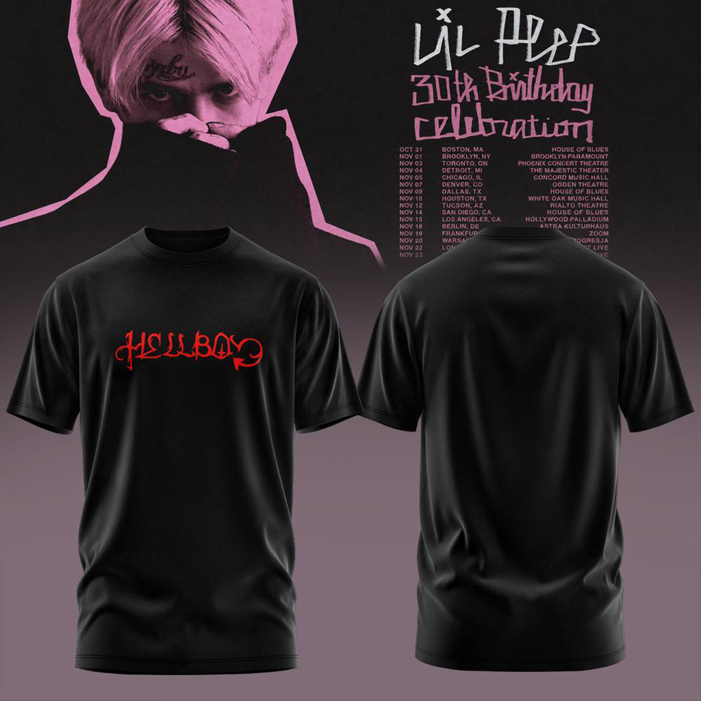 Lil Peep 30th Birthday Celebration 2026 Tour Shirt Lil Peep Merch Best Gifts For Music Lovers - Kdjoy Lil Peep 30th Birthday Celebration 2026 Tour Shirt Lil Peep Merch Best Gifts For Music Lovers - Kdjoy