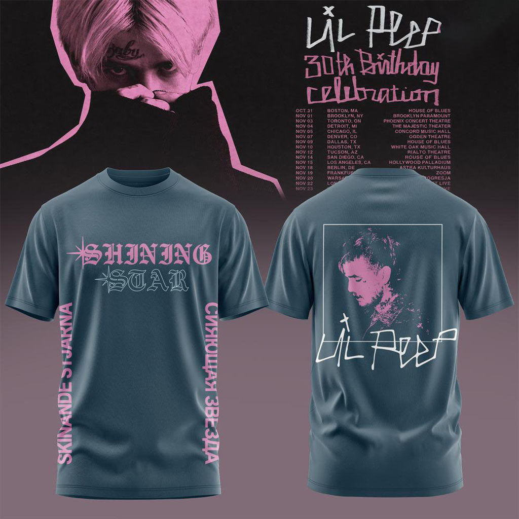 Lil Peep 30th Birthday Celebration 2026 Tour Shirt Lil Peep MerchMusic Related Gifts For Guys - Kdjoy Lil Peep 30th Birthday Celebration 2026 Tour Shirt Lil Peep MerchMusic Related Gifts For Guys - Kdjoy