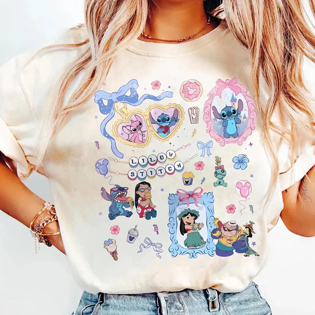 Lilo And Stitch Shirt Stitch Angel Shirt Birthday Gifts For Best Friends - Kdjoy Lilo And Stitch Shirt Stitch Angel Shirt Birthday Gifts For Best Friends - Kdjoy