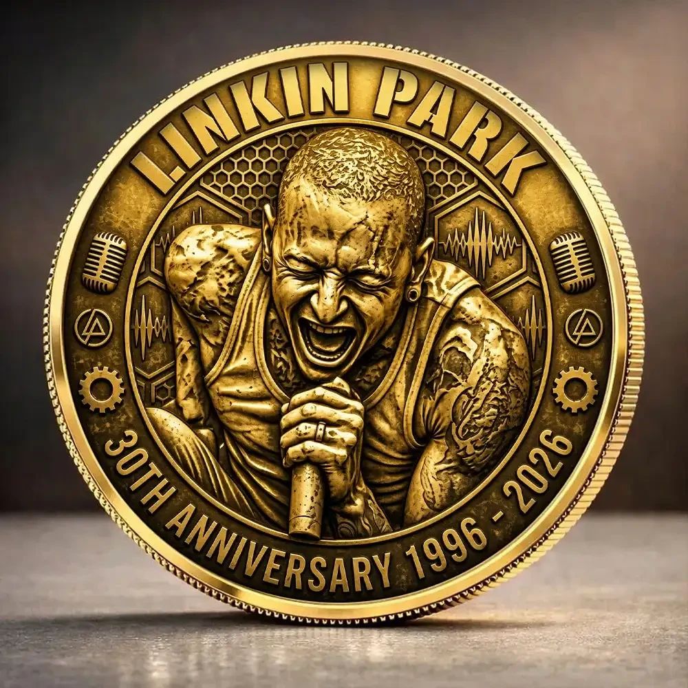 Linkin Park 30th Anniversary Legacy 1996 2026 Commemorative Coin Linkin Park Merchandise Gifts - Kdjoy Linkin Park 30th Anniversary Legacy 1996 2026 Commemorative Coin Linkin Park Merchandise Gifts - Kdjoy