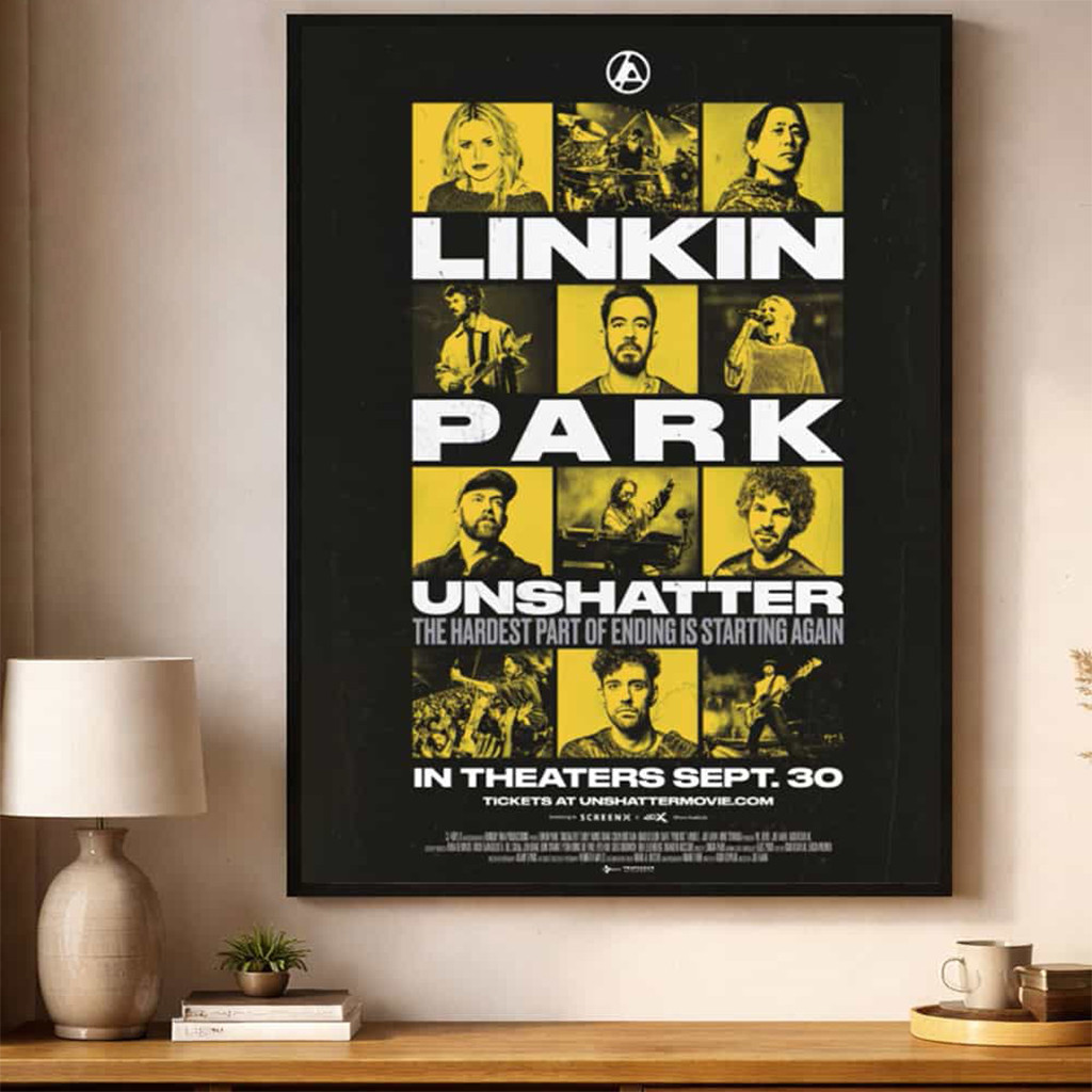 Linkin Park Unshatter 2026 Movie The Hardest Part Of Ending Is Starting Again In Theaters Poster - Kdjoy