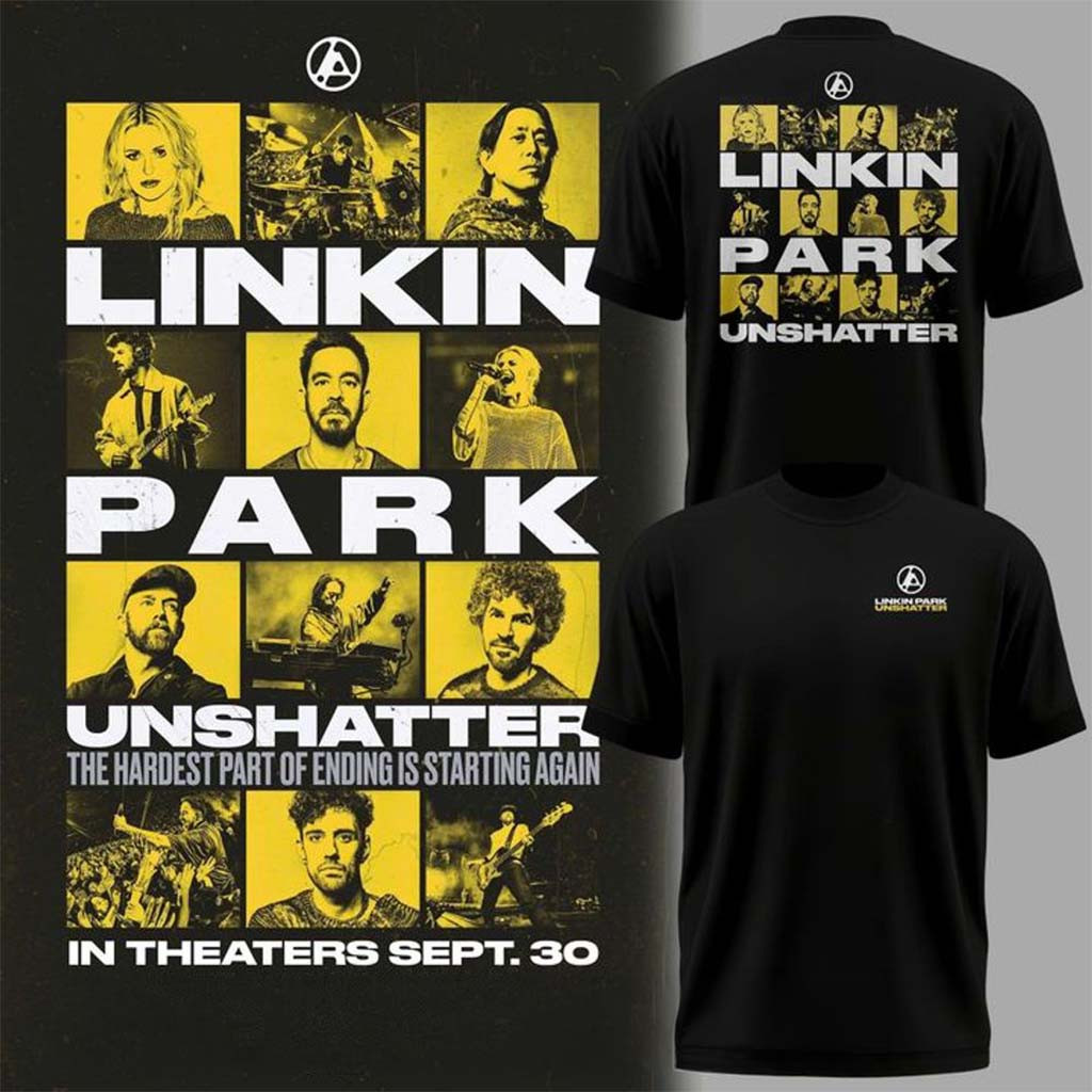 Linkin Park UNSHATTER Black T-Shirt 2026 Linkin Park Merch Gift For Rock Band Fans - Kdjoy