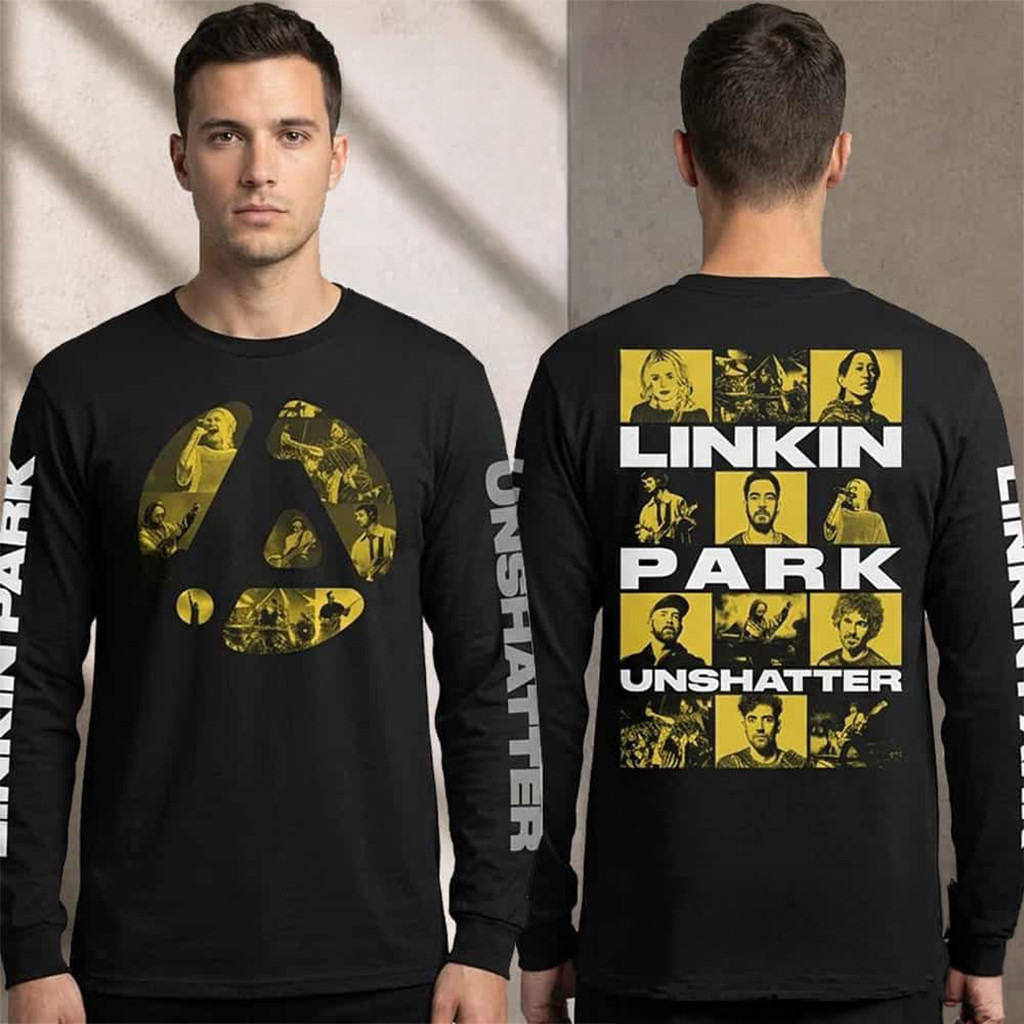 Linkin Park Unshatter Movie 2026 Logo Graphic Long Sleeve T-Shirt Linkin Park Merch Fan Gifts - Kdjoy Linkin Park Unshatter Movie 2026 Logo Graphic Long Sleeve T-Shirt Linkin Park Merch Fan Gifts - Kdjoy