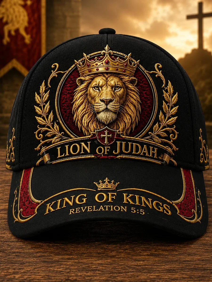 Lion Of Judah King Of Kings Revelation 5 5 Hat Religious Christian Cap Useful Gift For Wife - Kdjoy Lion Of Judah King Of Kings Revelation 5 5 Hat Religious Christian Cap Useful Gift For Wife - Kdjoy