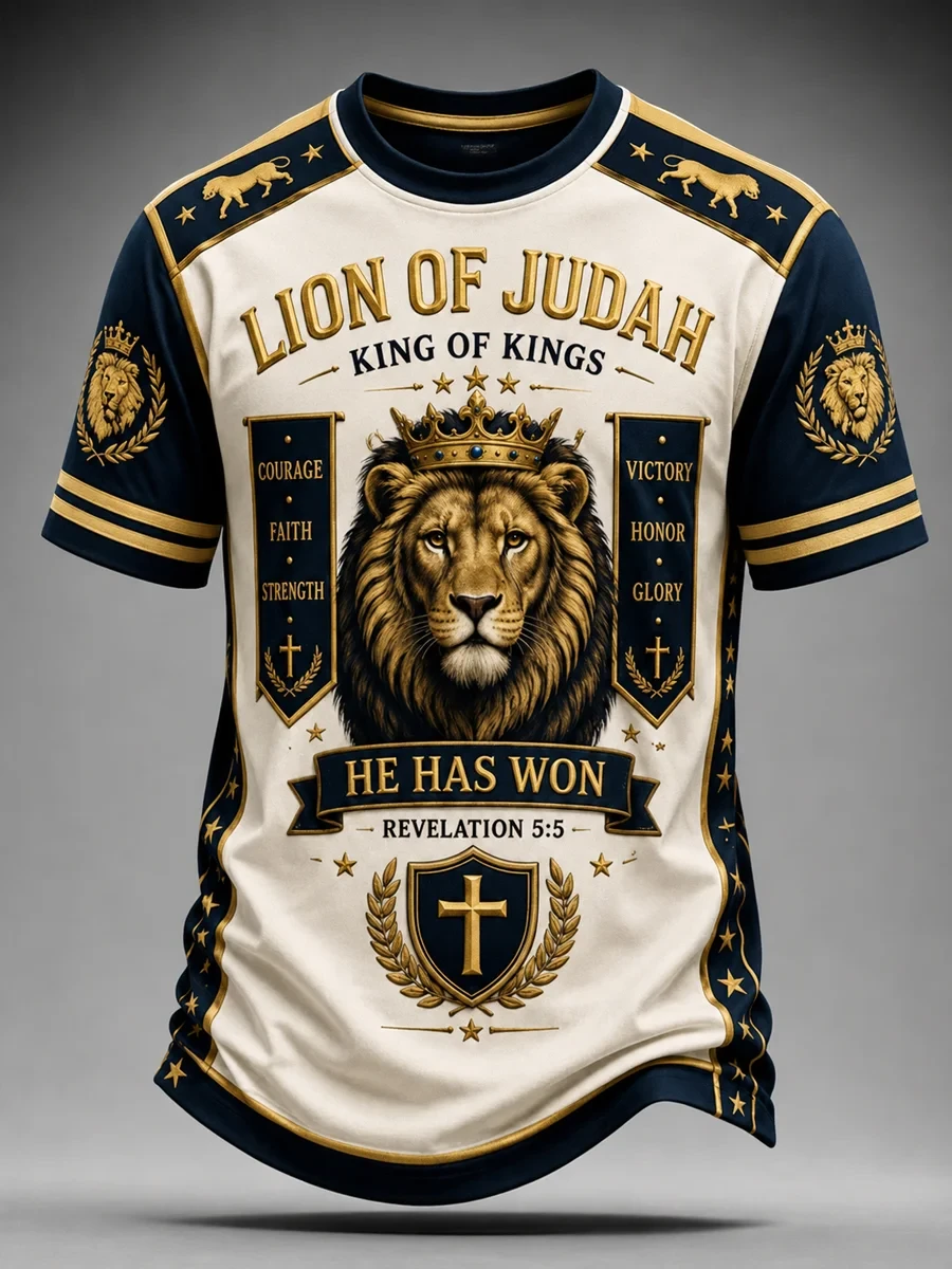 Lion Of Judah King Of Kings T-Shirt Religious Christian Tee Gift Ideas For Him - Kdjoy Lion Of Judah King Of Kings T-Shirt Religious Christian Tee Gift Ideas For Him - Kdjoy