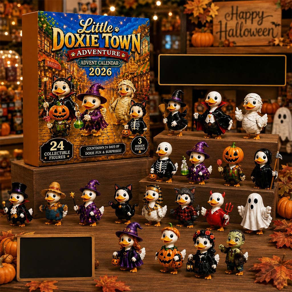 Little Doxie Town 2026 Halloween Advent Calendar Spooky Themed Countdown Box Halloween Gifts - Kdjoy