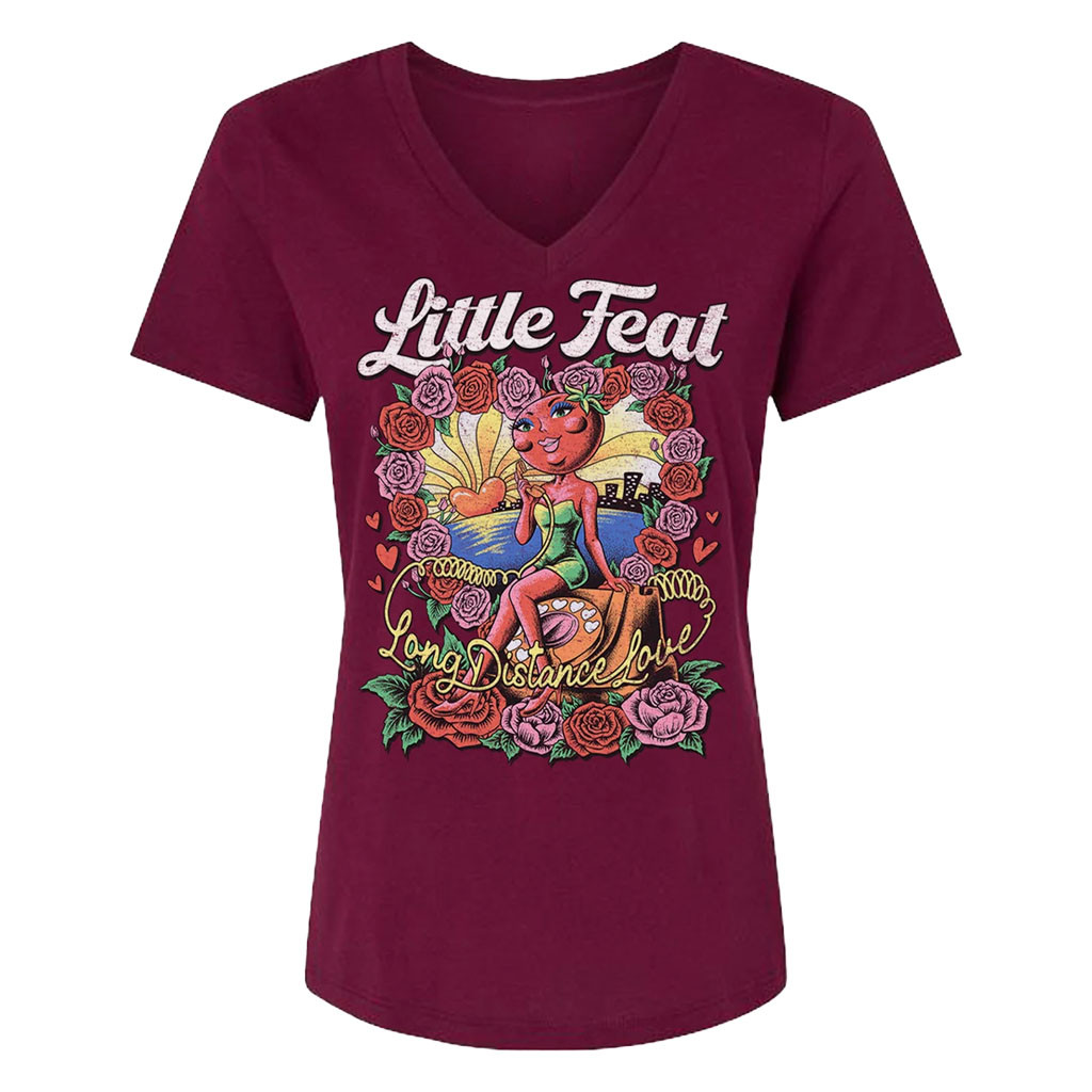 Little Feat Merch 2026 Long Distance Love V-Neck Shirt Rock Band Fan Gear Gift For Sister - Kdjoy Little Feat Merch 2026 Long Distance Love V-Neck Shirt Rock Band Fan Gear Gift For Sister - Kdjoy