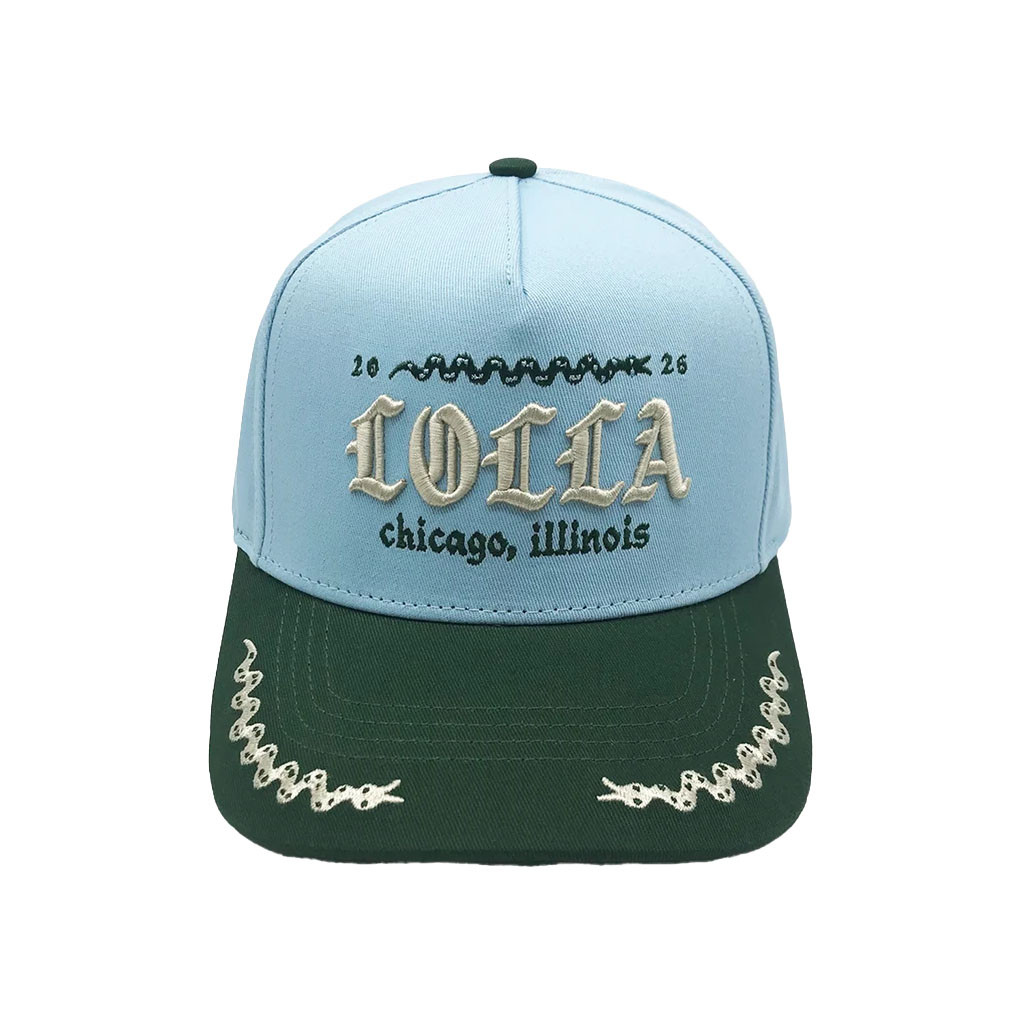 Lollapalooza Merch 2026 Gothic Lolla Chicago Embroidered Hat Gift Ideas For Music Lovers - Kdjoy