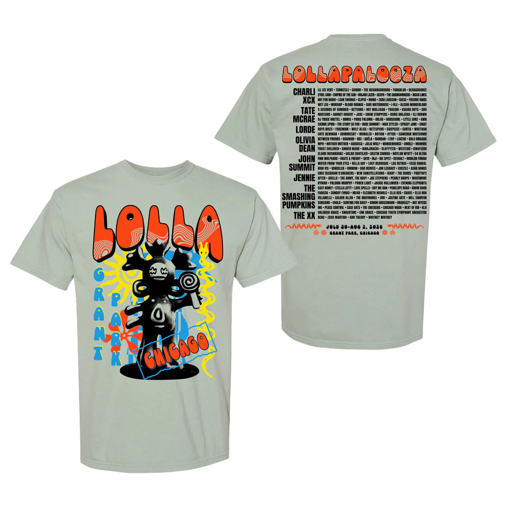 Lollapalooza Merch 2026 Lolla Lolli Guide Lineup T-Shirt Cool Gifts For Music Lovers - Kdjoy Lollapalooza Merch 2026 Lolla Lolli Guide Lineup T-Shirt Cool Gifts For Music Lovers - Kdjoy