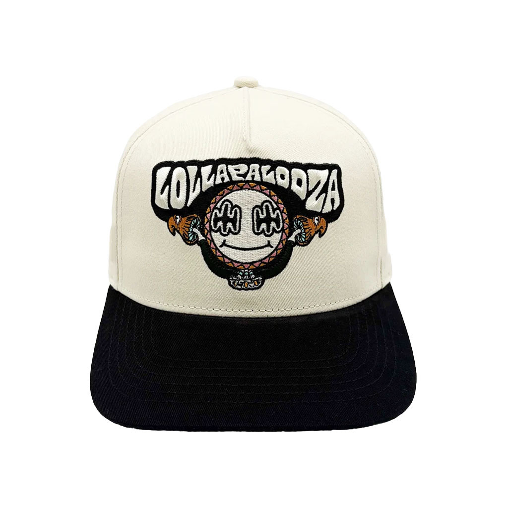 Lollapalooza Merch 2026 Trippy Snapback Hat Embroidered Lolla Hat Gift For Music Lovers - Kdjoy