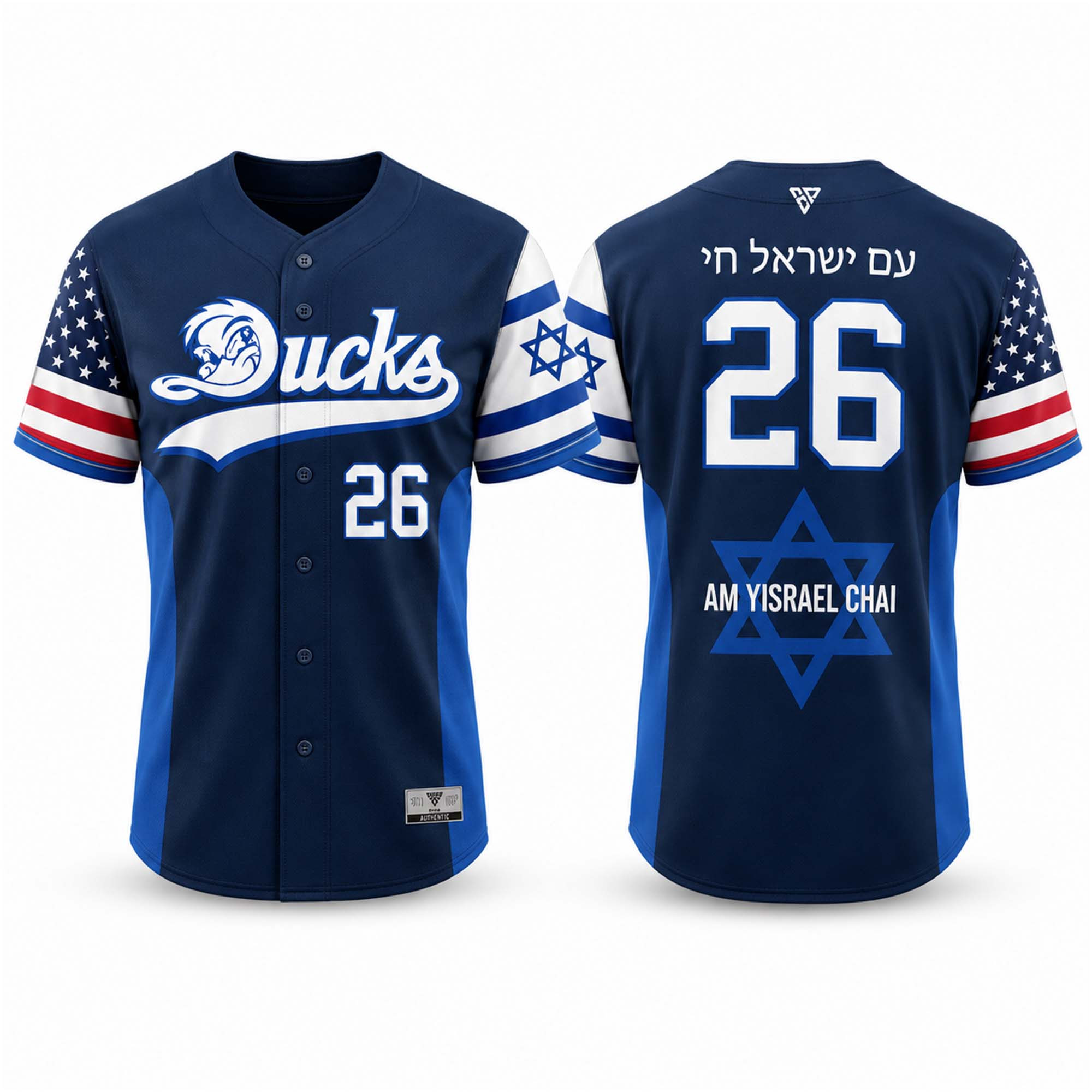 Long Island Ducks Jewish Heritage Night 2026 Jersey LI Ducks Merch Gifts For Fans - Kdjoy Long Island Ducks Jewish Heritage Night 2026 Jersey LI Ducks Merch Gifts For Fans - Kdjoy