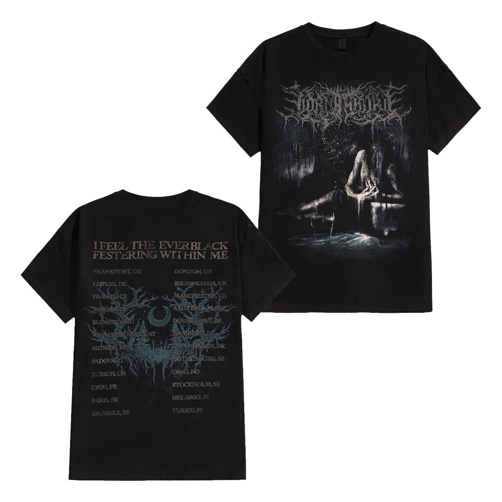 Lorna Shore Merch Tour 2026 T-Shirt I Feel The Everblack Festering Within Me Shirt Fan Gifts - Kdjoy