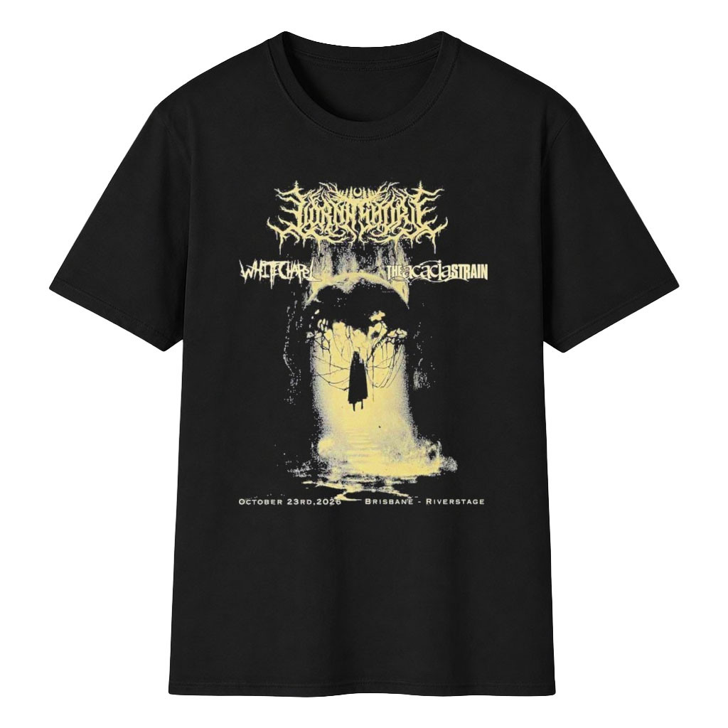 Lorna Shore X White Chapel Merch 2026 The Acacia Strain Brisbane Riverstage T-Shirt Fan Gifts