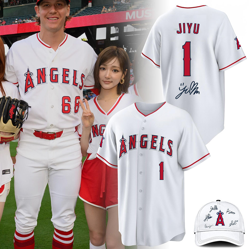 Los Angeles Angels KiiiKiii #1 Jiyu Baseball Jersey 2026 KiiiKiii Tour Merch Gift For Fans - Kdjoy