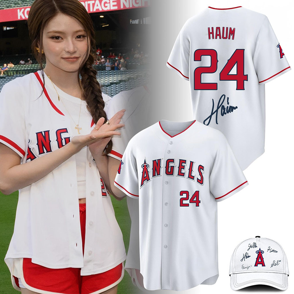 Los Angeles Angels KiiiKiii #24 Haum Baseball Jersey 2026 KiiiKiii Merch Gift Ideas For Fans - Kdjoy