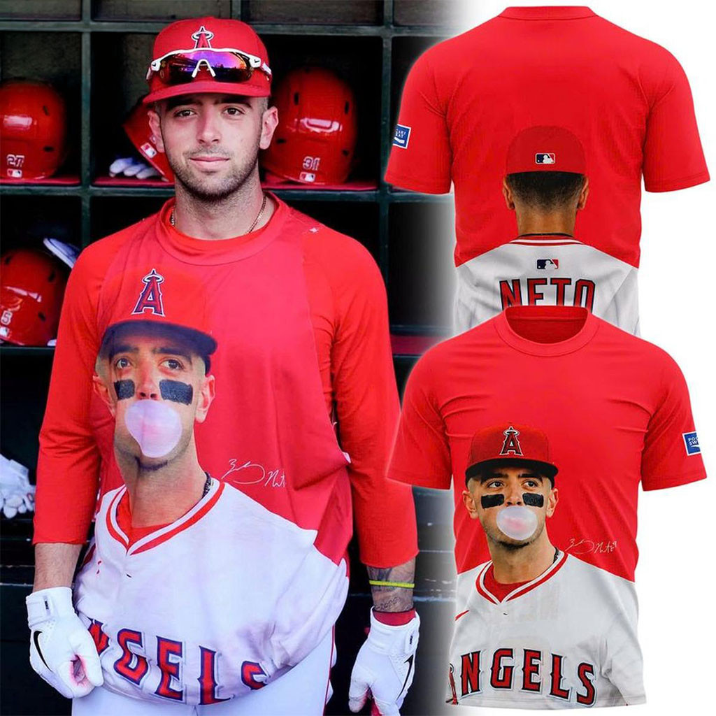 Los Angeles Angels X Zach Neto 2026 T-Shirt LA Angels Merch Gifts For Baseball Fans - Kdjoy