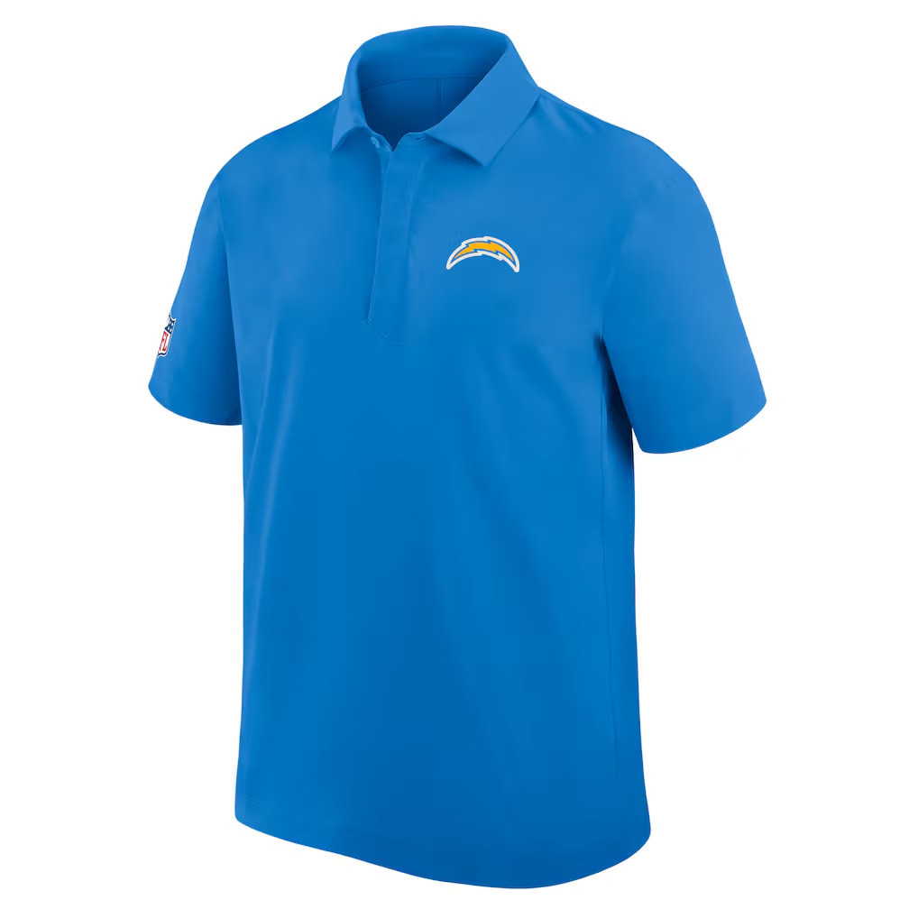 Los Angeles Chargers Merch 2026 LA Chargers Logo Polo Shirt Presents For Football Lovers - Kdjoy
