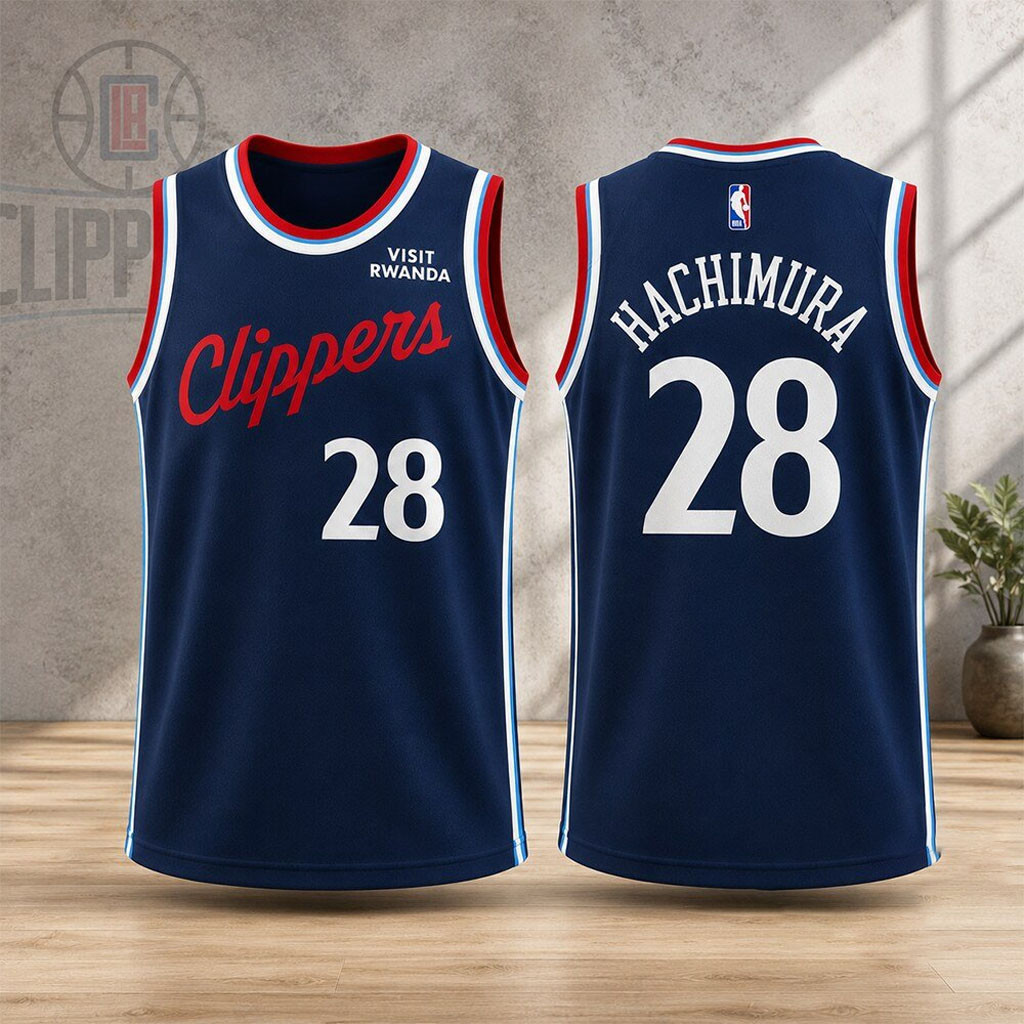 Los Angeles Clippers # Rui Hachimura Basketball Jersey LA Clippers Merch Present For Fans Los Angeles Clippers # Rui Hachimura Basketball Jersey LA Clippers Merch Present For Fans