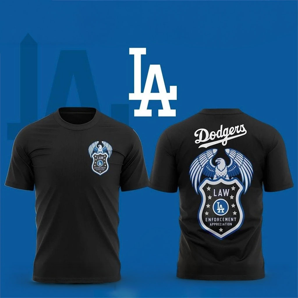 Los Angeles Dodgers Law Enforcement Night 2026 T-Shirt LA Dodgers Merch Gift For Fans - Kdjoy