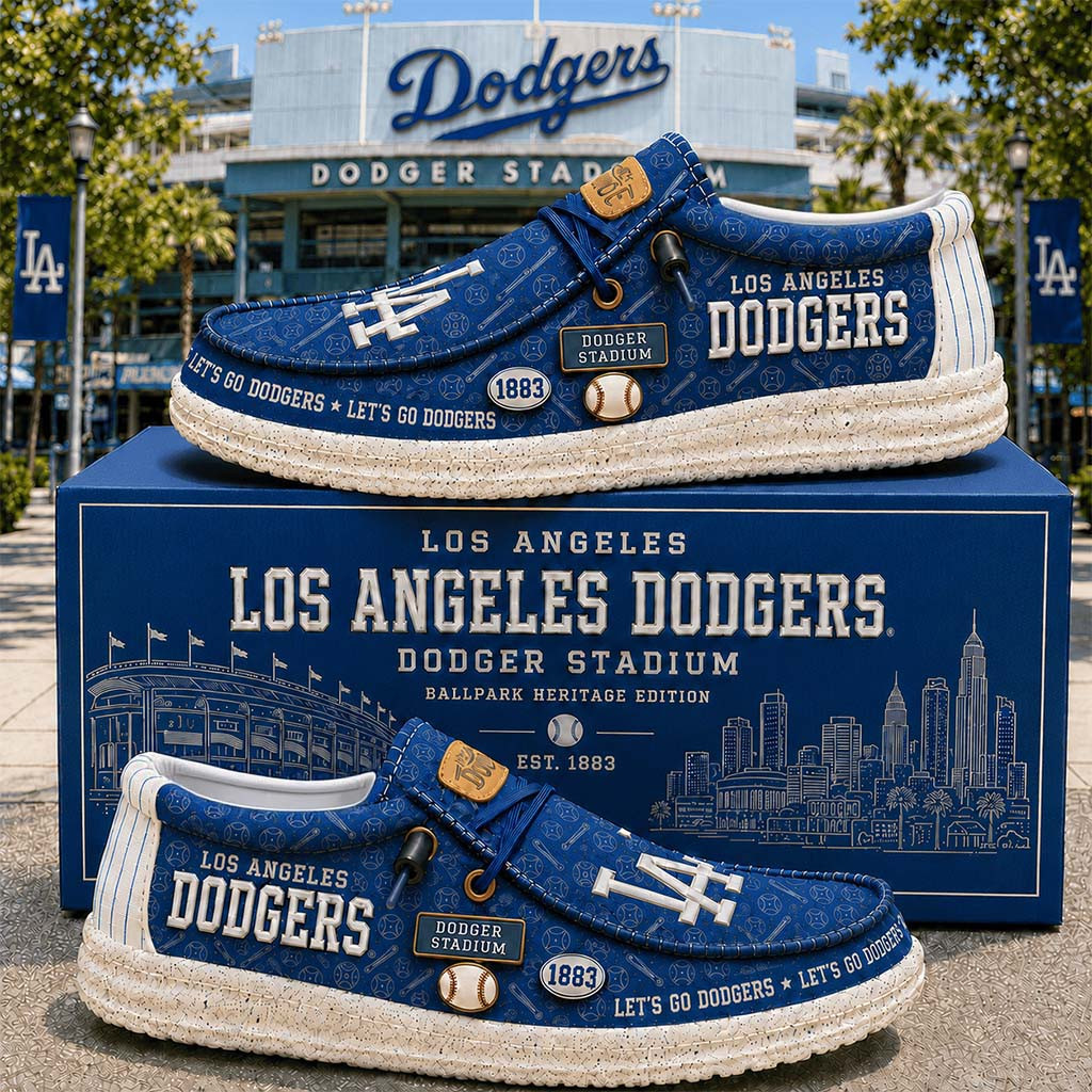 Los Angeles Dodgers Merch 2026 Let's Go Dodgers Shoes Game Day Gift For Baseball Fans - Kdjoy