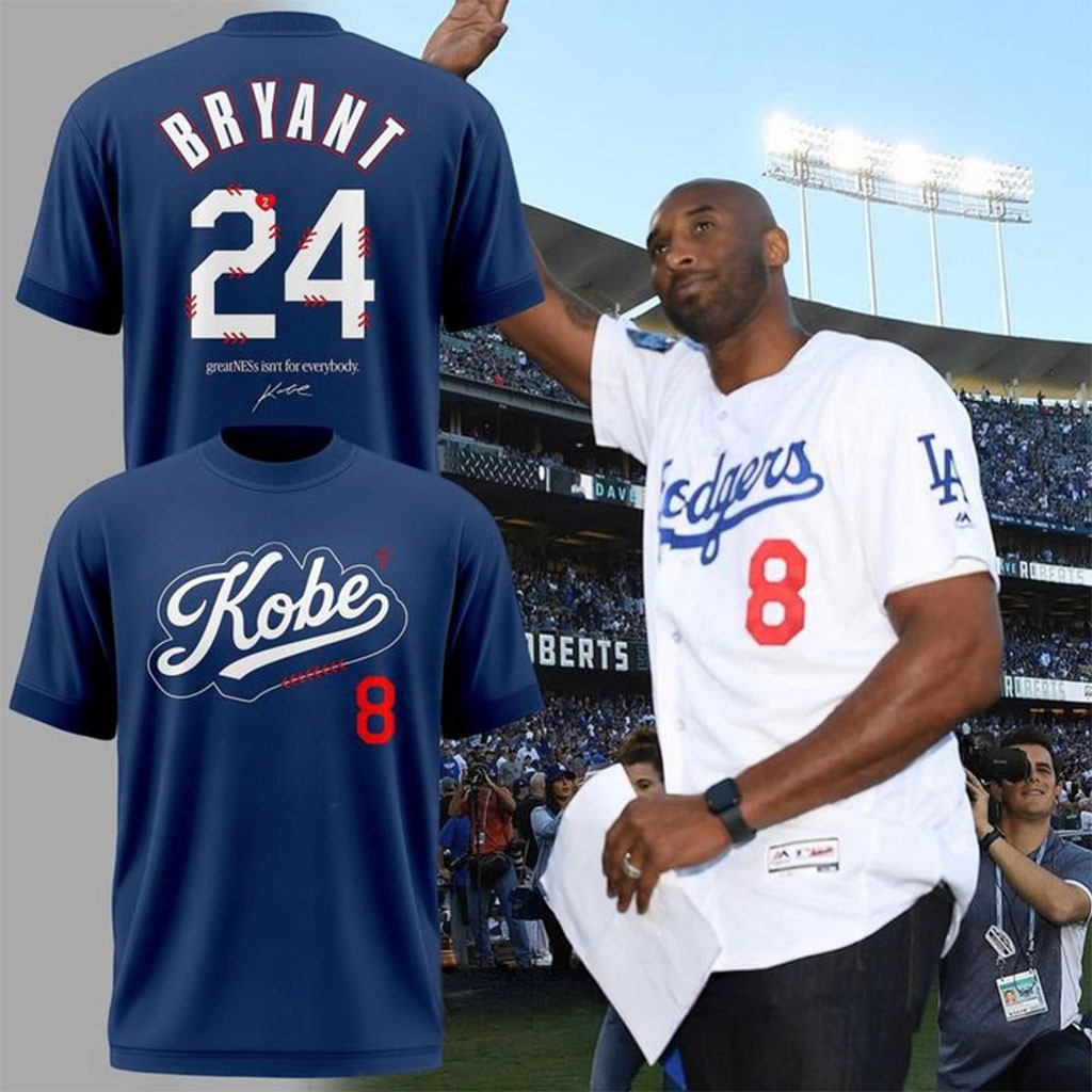 Los Angeles Dodgers X Kobe Bryant T-Shirt 2026 LA Dodgers Merch Present For Brothers - Kdjoy Los Angeles Dodgers X Kobe Bryant T-Shirt 2026 LA Dodgers Merch Present For Brothers - Kdjoy