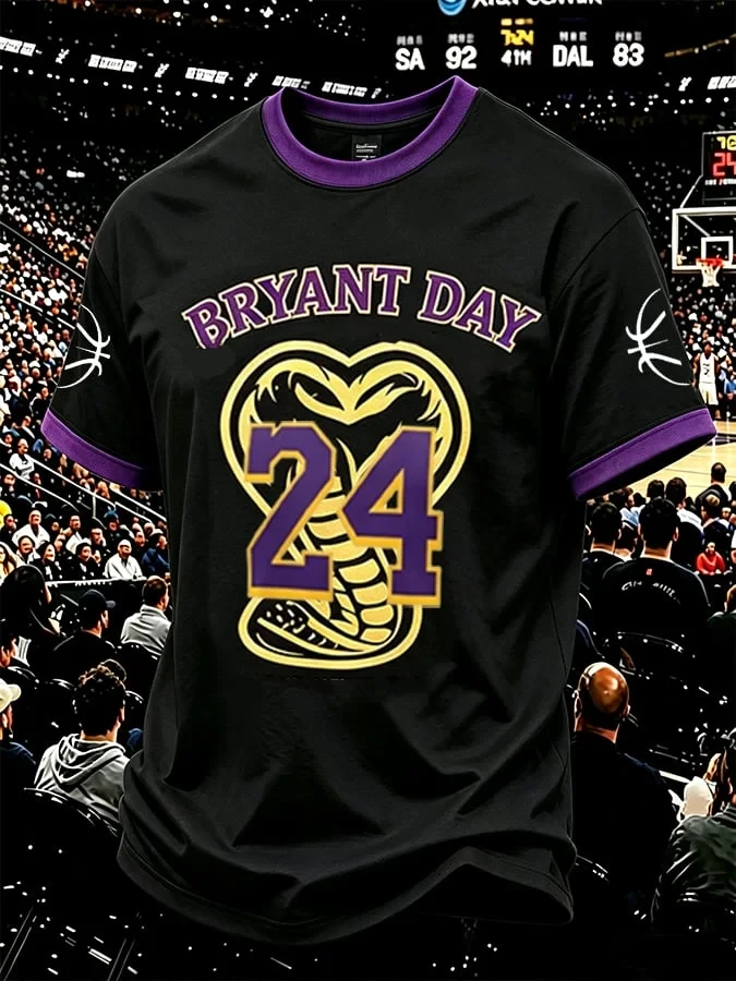 Los Angeles Lakers Kobe Bryant #24 Basketball T-Shirt LA Lakers Merch Gifts For Fans - Kdjoy