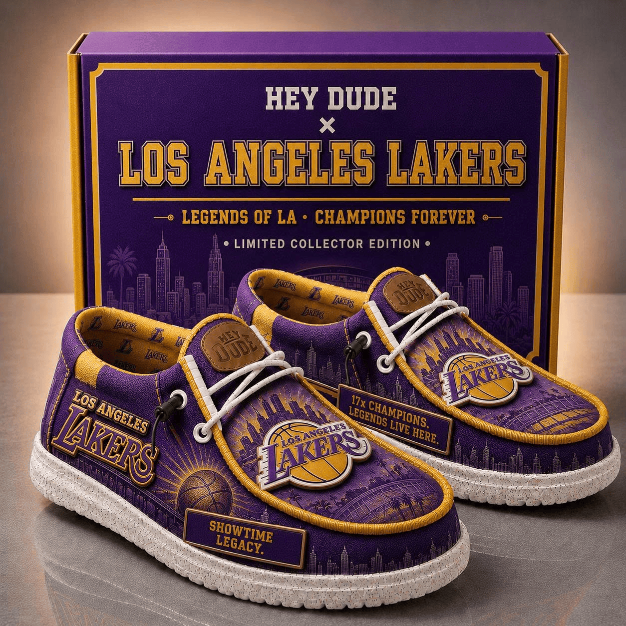 Los Angeles Lakers Legends Of LA Champions Forever Shoes Lakers Merch Gift For Dudes - Kdjoy