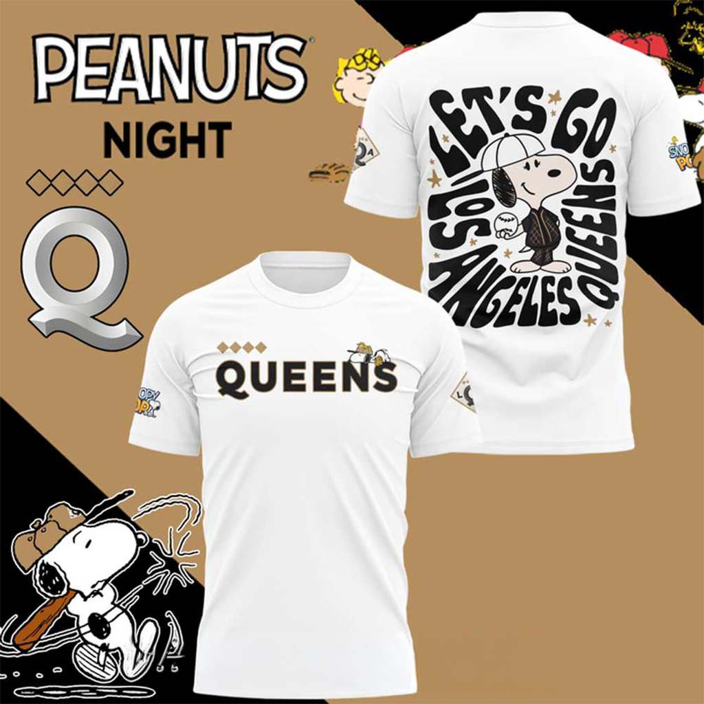 Los Angeles Queens WPBL x Peanut Night 2026 Shirt LA Queens Merch Best Gifts For Baseball Fans - Kdjoy