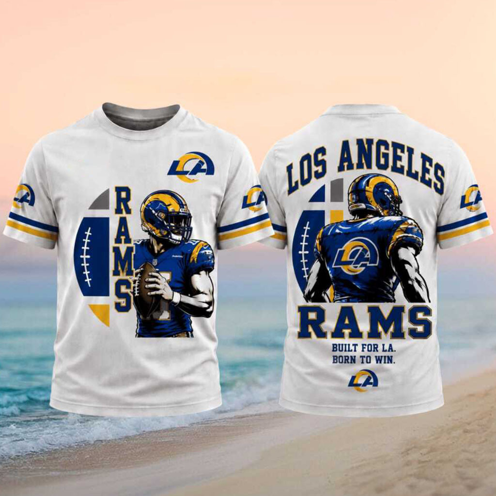 Los Angeles Rams Football Born To Win Shirt LA Rams Merch Present For Football Fan - Kdjoy Los Angeles Rams Football Born To Win Shirt LA Rams Merch Present For Football Fan - Kdjoy