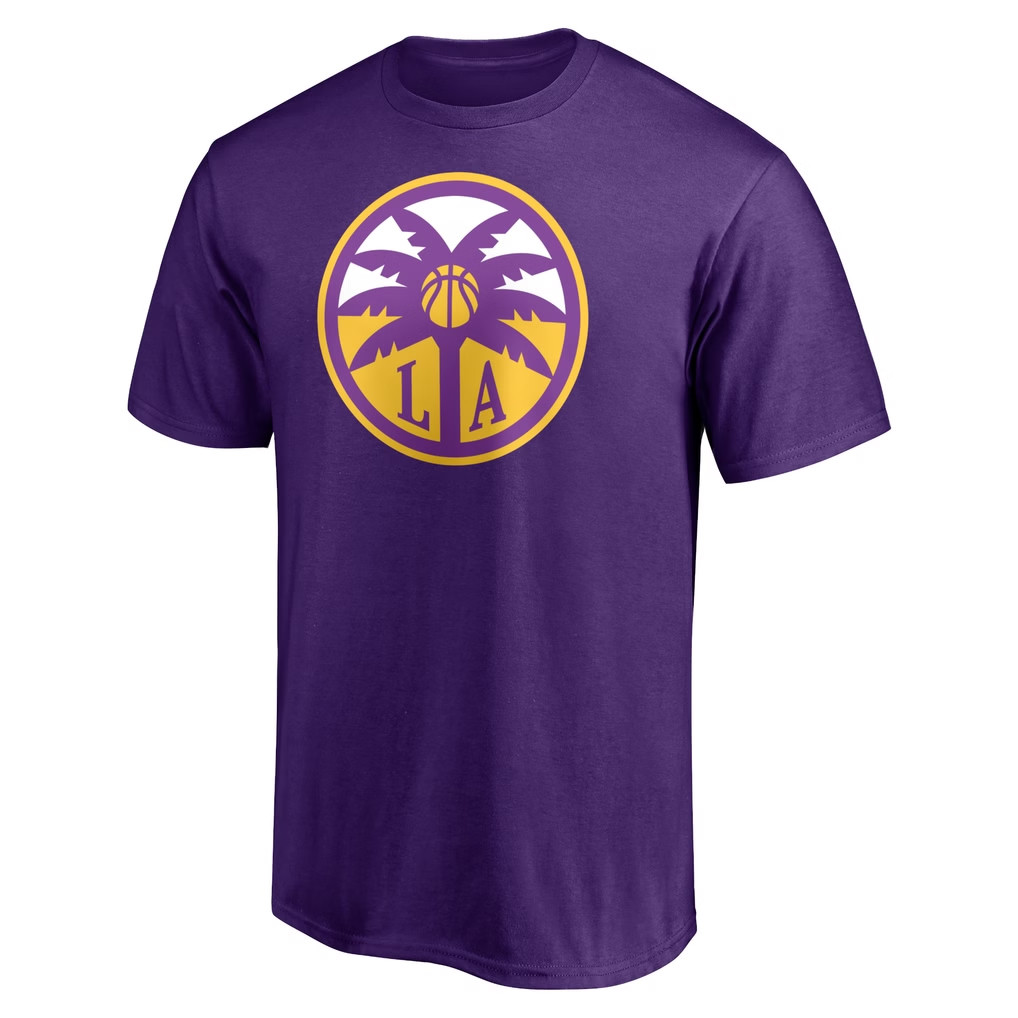 Los Angeles Sparks Merch 2026 LA Sparks Primary Logo T-Shirt Purple Gifts For Basketball Fan - Kdjoy