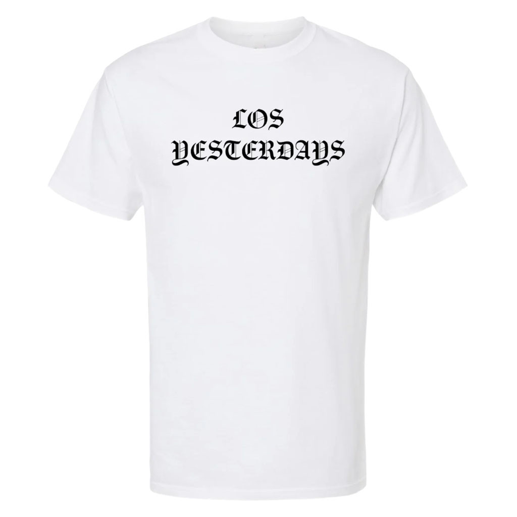 Los Yesterdays Merch 2026 Old English T-Shirt White Los Yesterdays Shirt Gift For Band Fans - Kdjoy