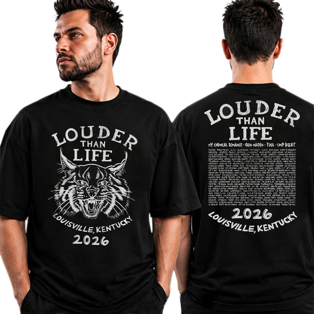 Louder Than Life Festival 2026 Merch Bobcat Line T-Shirt Best Gifts For Music Lovers - Kdjoy Louder Than Life Festival 2026 Merch Bobcat Line T-Shirt Best Gifts For Music Lovers - Kdjoy