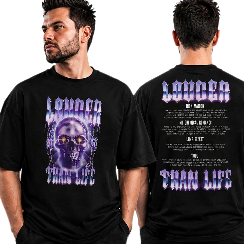 Louder Than Life Festival 2026 Merch Skull Shock Line Up T-Shirt Presents For Music Lovers - Kdjoy