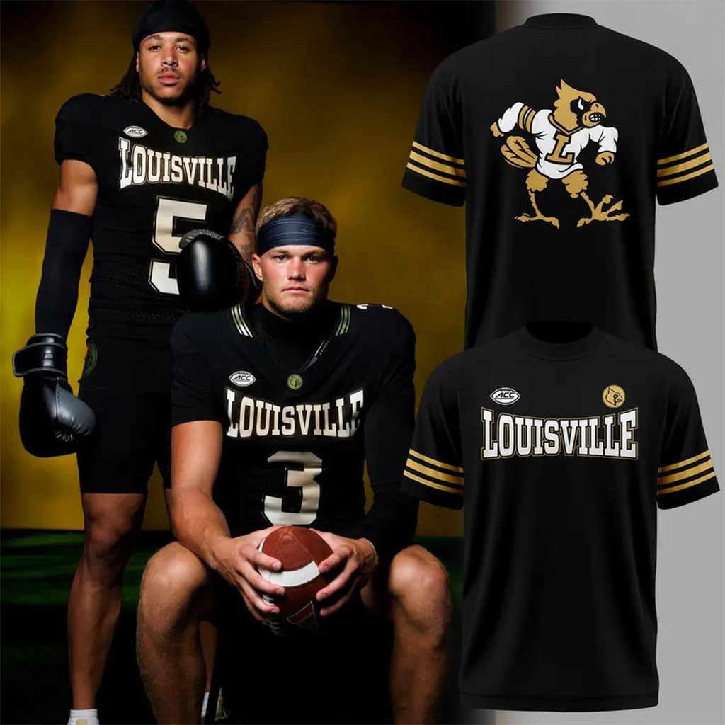 Louisville Cardinals Football All For The Ville Graphic T-Shirt Louisville Cardinals Merch - Kdjoy Louisville Cardinals Football All For The Ville Graphic T-Shirt Louisville Cardinals Merch - Kdjoy