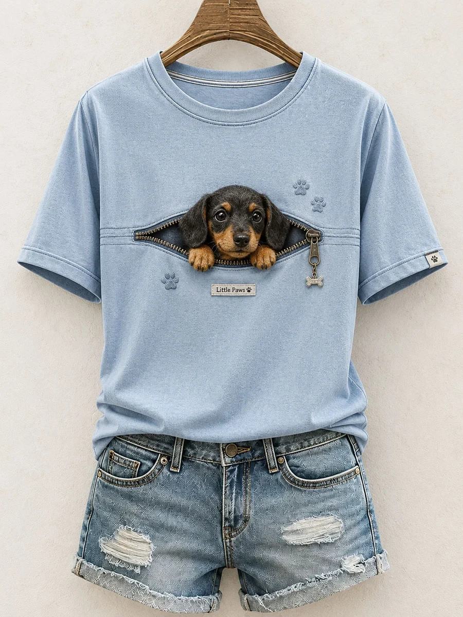 Lovely Dachshund Felt Art T-Shirt Cute Dog Mom Shirt Gift For Sausage Dog Lovers - Kdjoy Lovely Dachshund Felt Art T-Shirt Cute Dog Mom Shirt Gift For Sausage Dog Lovers - Kdjoy