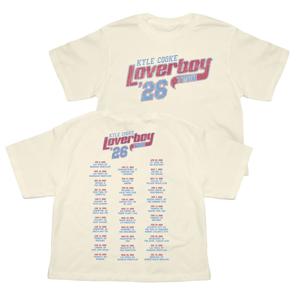 Loverboy Merch 2026 DJ Kyle Cooke Tour '26 Crop Tee Kyle Cooke Merch Gift For Fans - Kdjoy