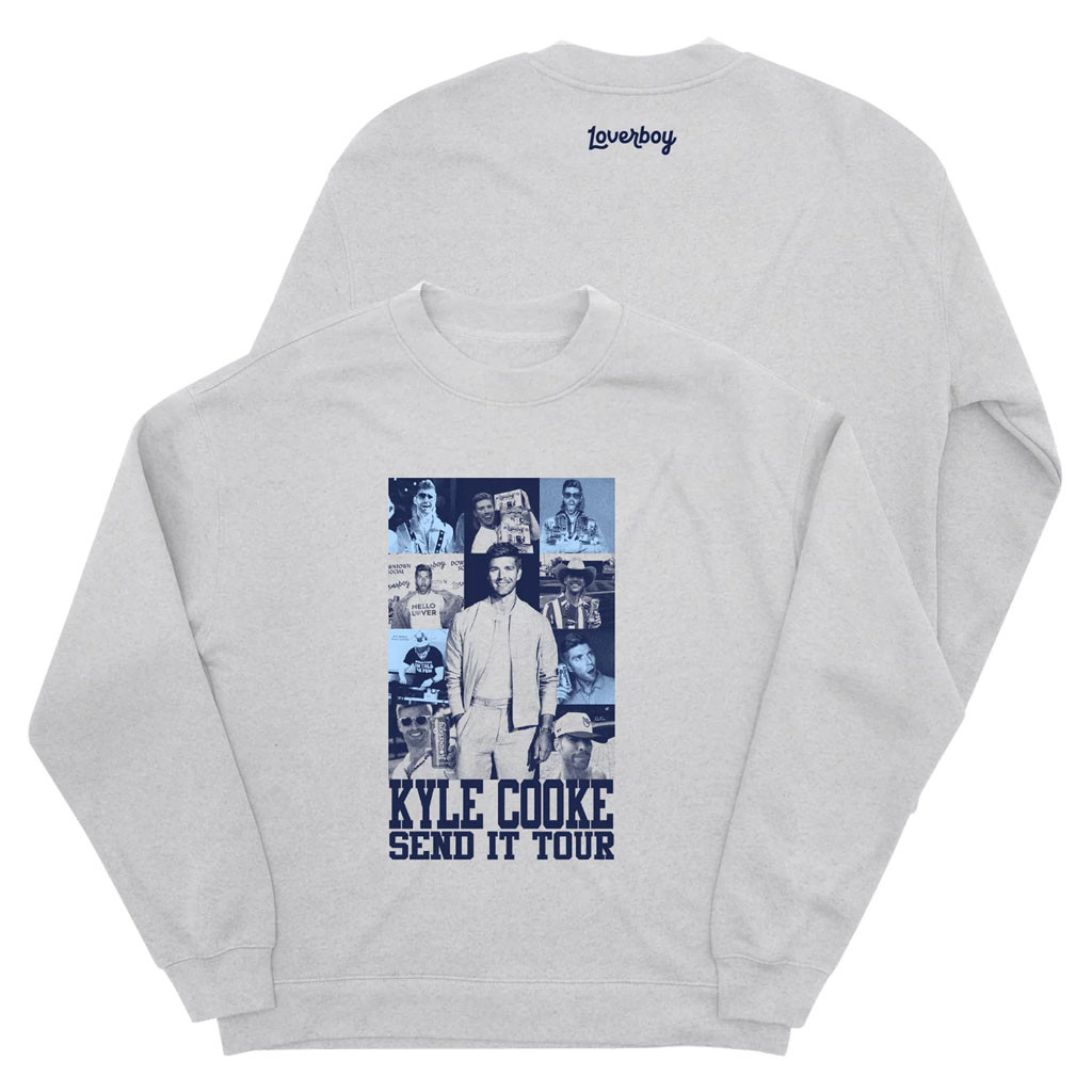 Loverboy Merch 2026 Kyle Cooke Send It Tour Crewneck Sweatshirt Present For Fans - Kdjoy