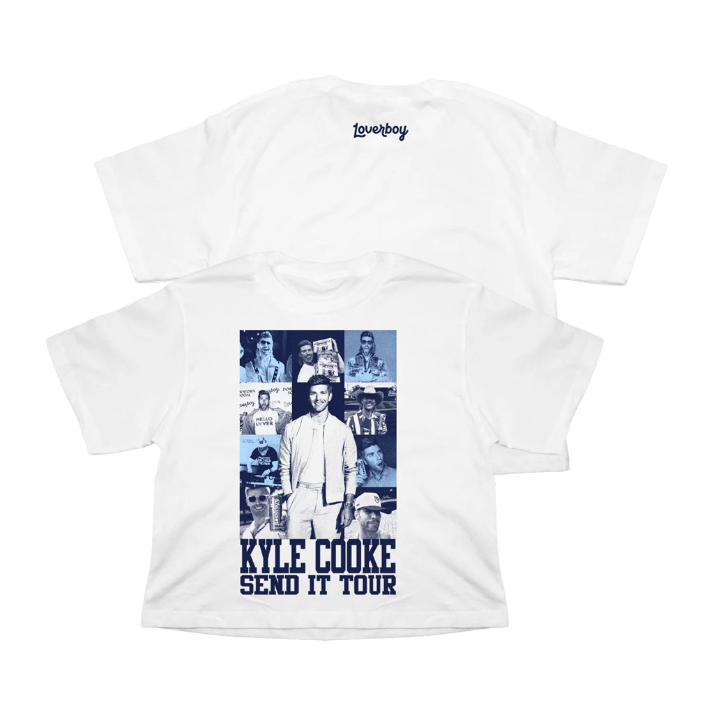 Loverboy Merch 2026 Kyle Cooke Send It Tour Crop Top Best Gift For Sisters - Kdjoy