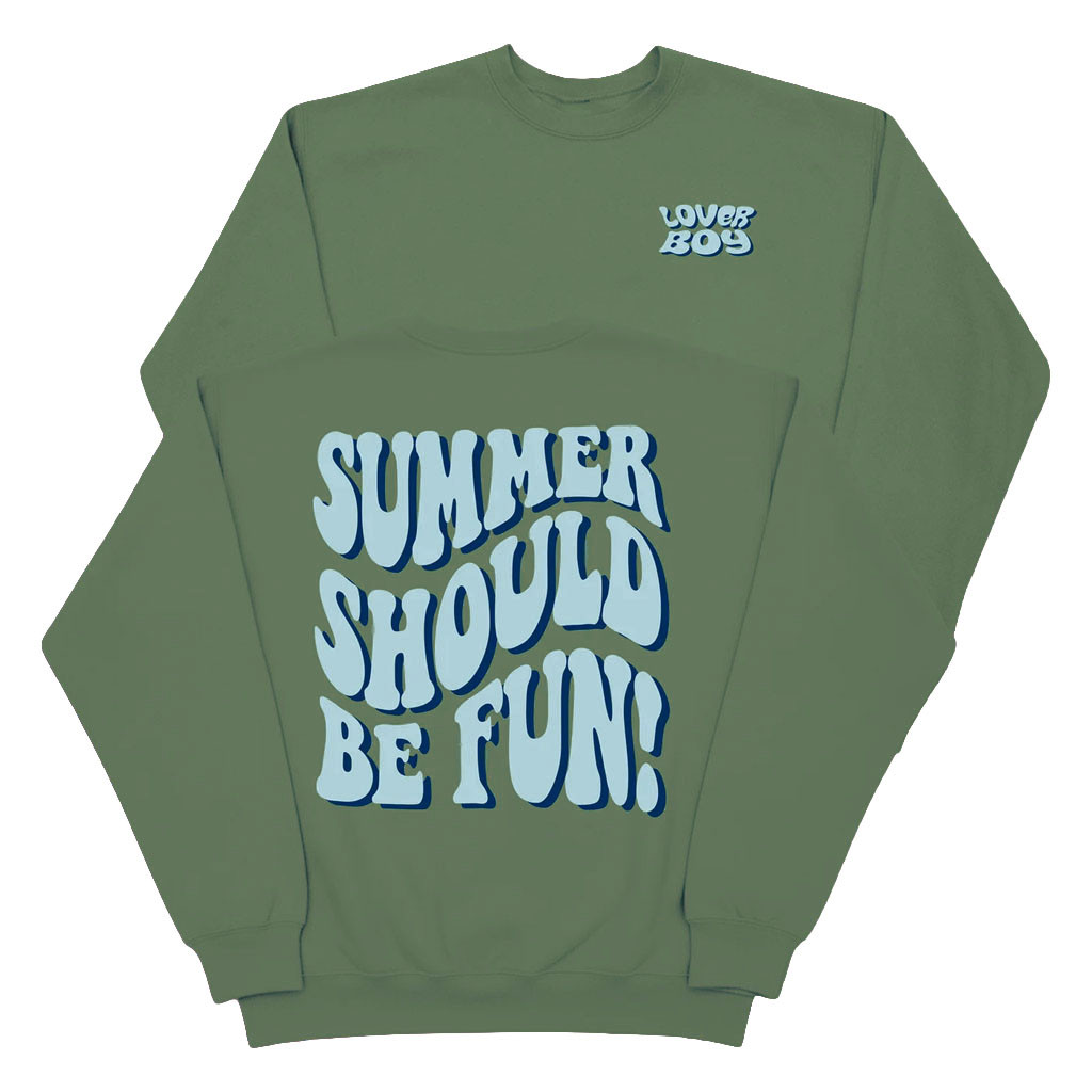 Loverboy Merch 2026 Summer Should Be Fun Crewneck Sweatshirt Gift Ideas For Sisters - Kdjoy