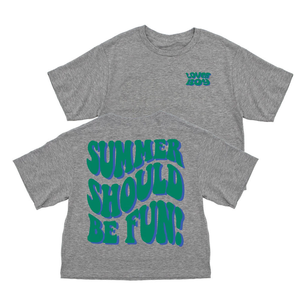 Loverboy Merch 2026 Summer Should Be Fun Crop Tee Best Gift For Girlfriend - Kdjoy Loverboy Merch 2026 Summer Should Be Fun Crop Tee Best Gift For Girlfriend - Kdjoy