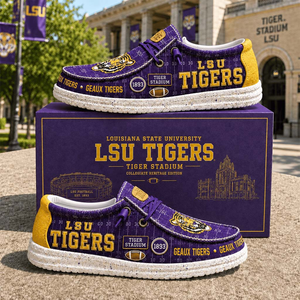 LSU Tigers Merch 2026 Geaux Tigers Shoes Game Day Merchandise Gift For Football Lover - Kdjoy LSU Tigers Merch 2026 Geaux Tigers Shoes Game Day Merchandise Gift For Football Lover - Kdjoy