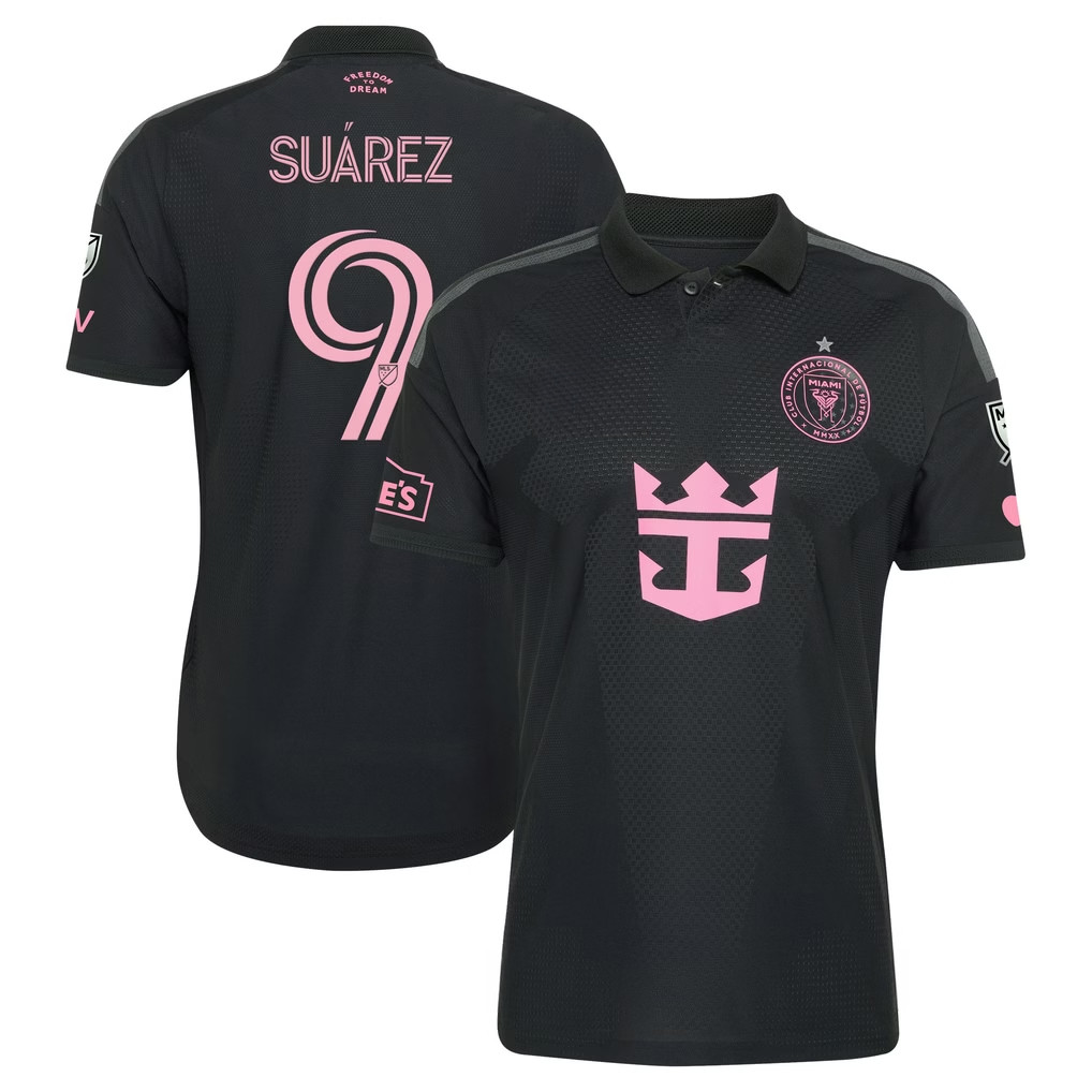 Luis Suarez Jersey Shirt Black Inter Miami CF Merch 2026 Presagio On-Field Patch Jersey Gifts - Kdjoy Luis Suarez Jersey Shirt Black Inter Miami CF Merch 2026 Presagio On-Field Patch Jersey Gifts - Kdjoy