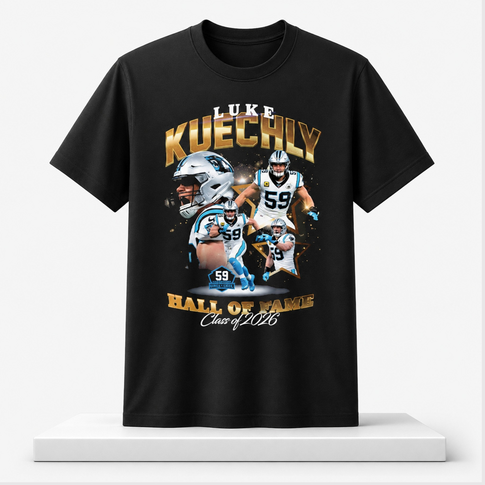 Luke Kuechly Football Hall Of Fame Class Of 2026 Shirt Carolina Carolina Merch Gift For Fans - Kdjoy