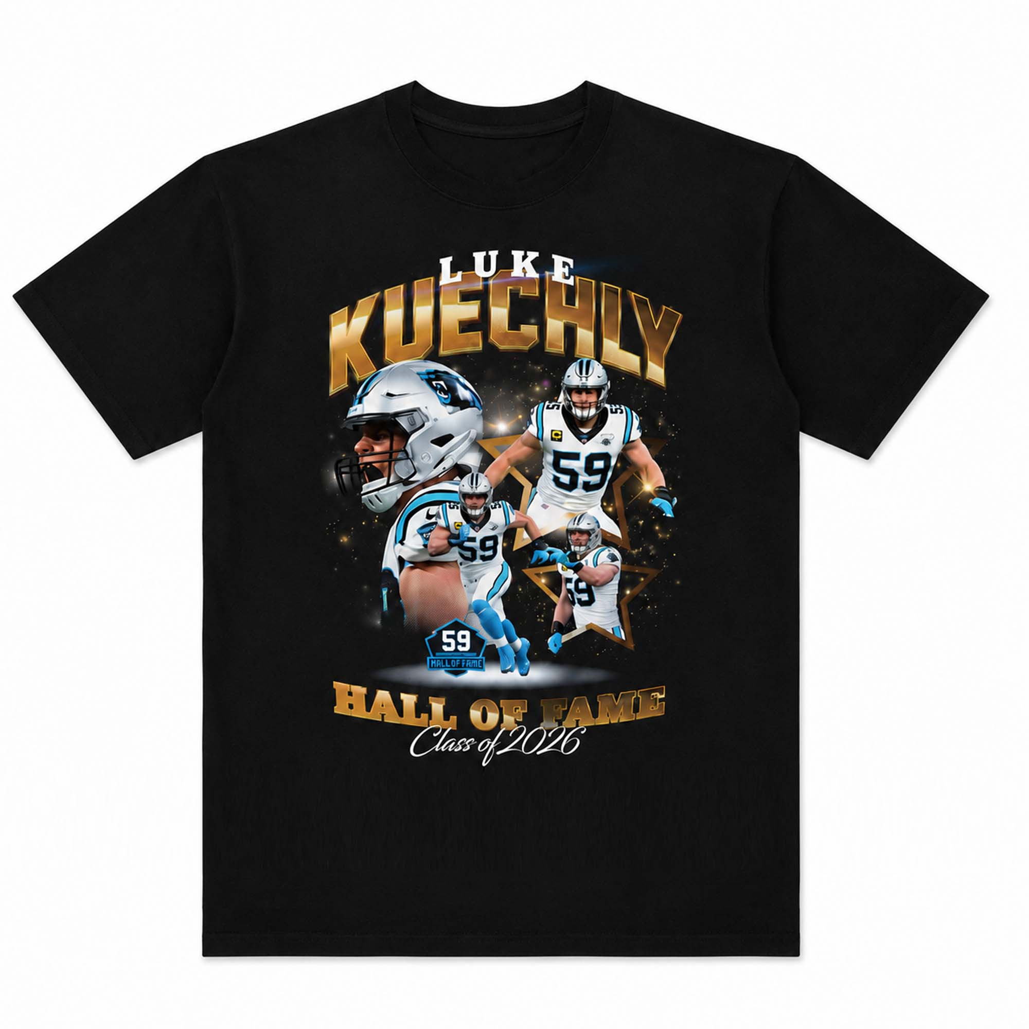 Luke Kuechly Football Hall Of Fame Class Of 2026 Shirt Carolina Panthers Merch Fan Gifts - Kdjoy
