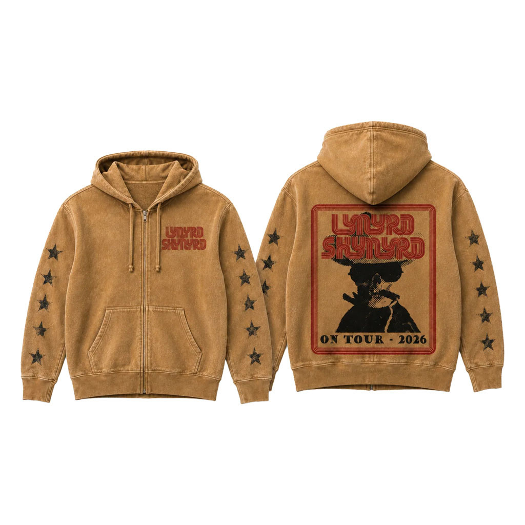 Lynyrd Skynyrd Merch 2026 Retro Rambler Zip Hoodie Lynyrd Skynyrd Tour Merch Band Fan Gifts - Kdjoy