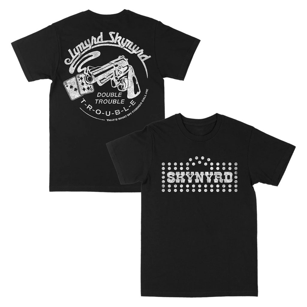 Lynyrd Skynyrd Merch 2026 Trigger Trouble Black T-Shirt Gift For Rock Band Lover - Kdjoy Lynyrd Skynyrd Merch 2026 Trigger Trouble Black T-Shirt Gift For Rock Band Lover - Kdjoy
